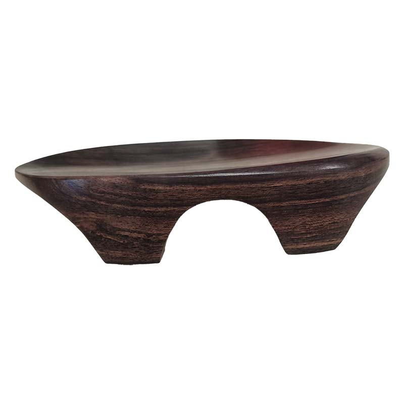 VEEC05 Flat Flesch 4/4 Violin Chinrest - Ebony with Standard Bracket