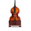 Music Bass Wooden Stand Burgundy Velvet Plush Cushions (LCS06)