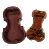 LVR055/LVR055B Carved Wooden shell Rosin Violin shape