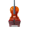 Music Cello Wooden Stand Burgundy Velvet Plush Cushions (LCS03)