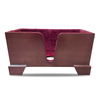 Music Cello Wooden Stand Burgundy Velvet Plush Cushions (LCS03)