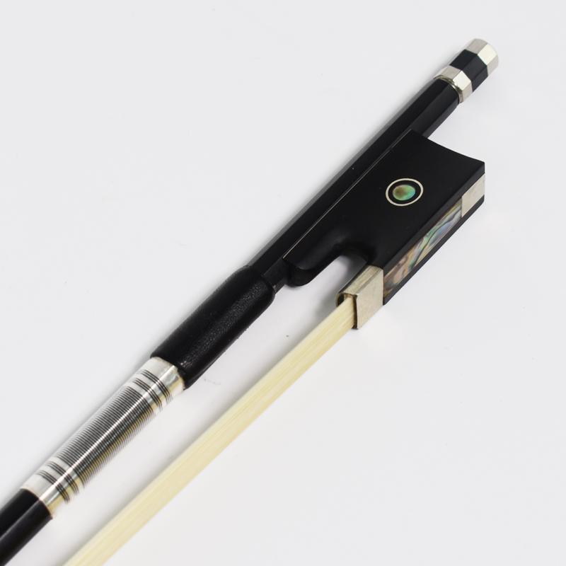 Carbon Fiber Composite Violin Bow Solid Black Up-Grade (LBVC30H)