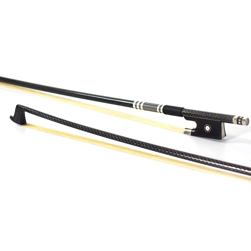 Carbon Fiber Violin Silver Silk Braided (LBVC33)