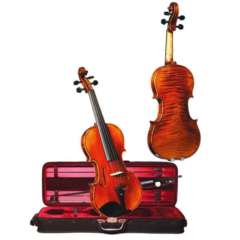 Oil-varnished European Flamed Tone Wood Violin Hand-craved by Master Luthier Perfessional (LV620EU)