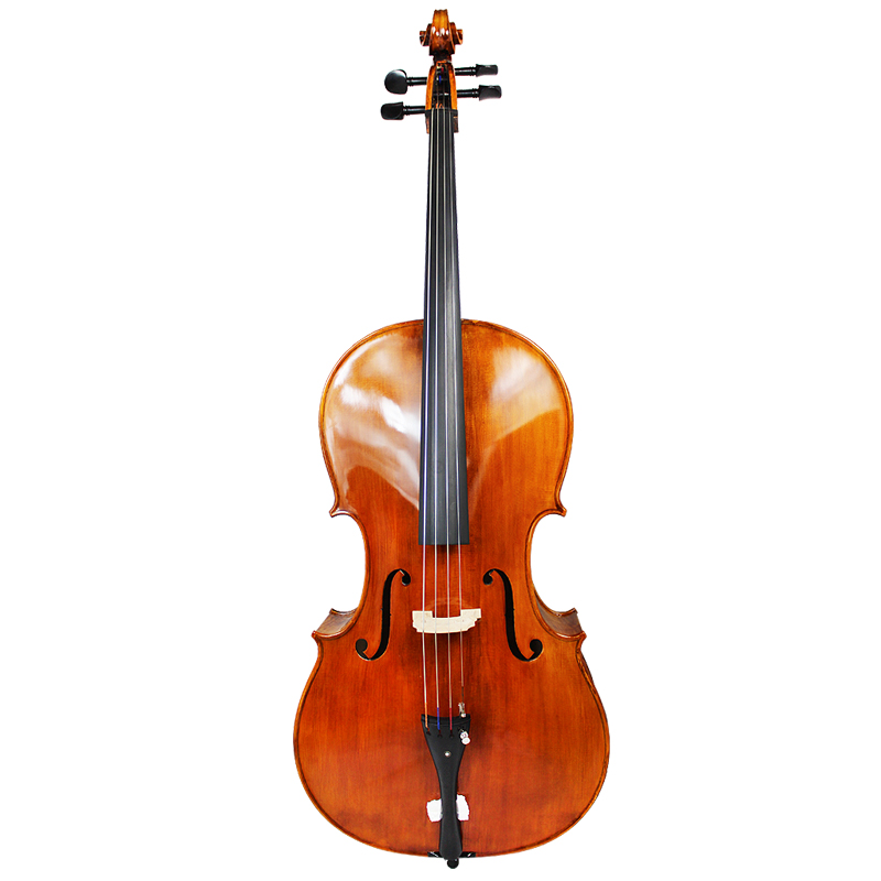 Flamed solid wood hand craft & hand varnished Cello (LC016)
