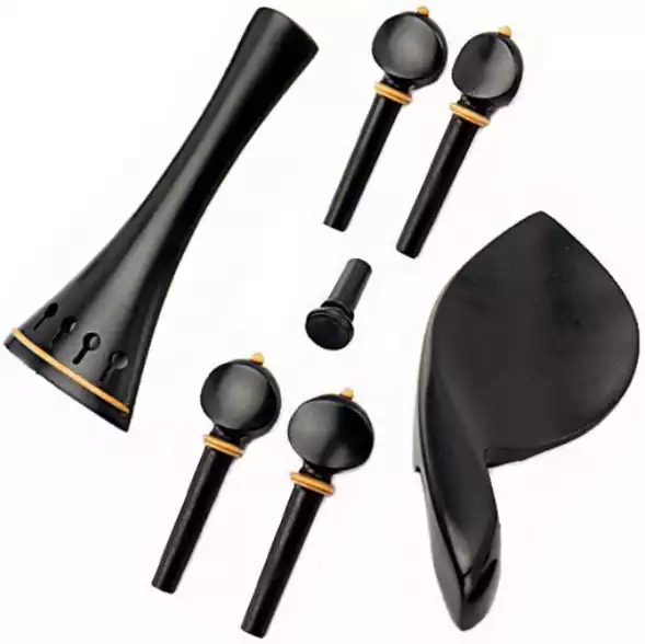 Ebony Fitting Of Hill Model Violin Set