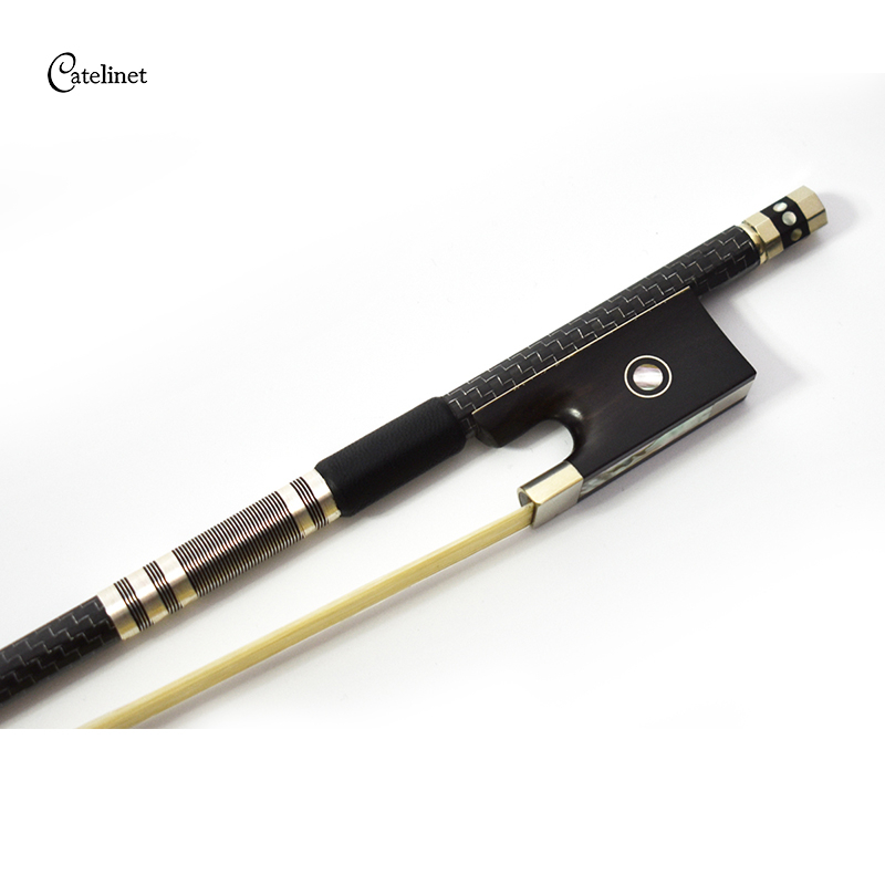 Carbon Fiber Violin Silver Silk Braided (LBVC33)