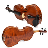 Antique Oil Varnish Handmade Craved European Flame Wood Viola LV140