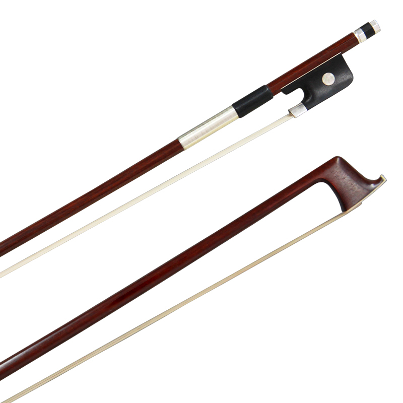 Pernambuco Viola Bow of Sterling-silver mounted full line (LBVAW58)