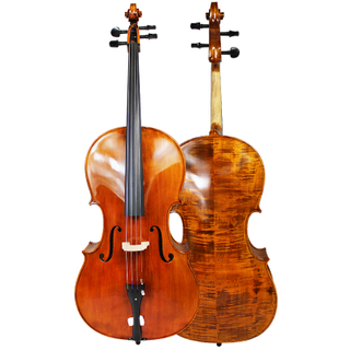 Flamed solid wood hand craft & hand varnished Cello (LC016)
