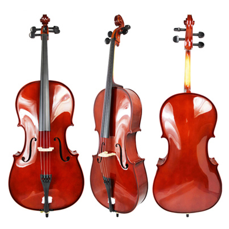 Carved Spruce Solid Top, Maple Solid Back & Side Solid Cello (LC013)