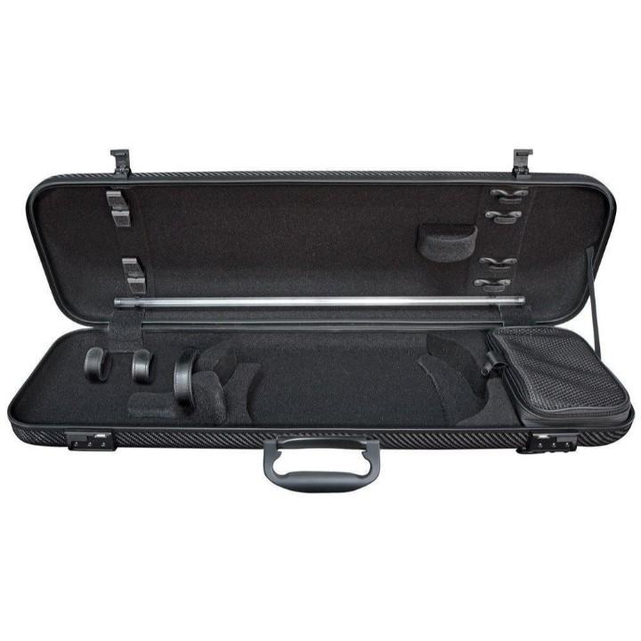 Hydrographics carbon fiber oblong violin case LCVC42H