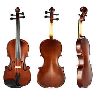 Machine Carved Violin Select Solid Maple Back Selected Spruce Top Park Brown Varnished Student Fine-set, Violin (LV411DB)