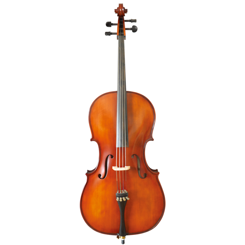 Half-ebony accessories carved spruce solid top, maple solid back and side cello (LC015)