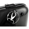 Hydrographics carbon fiber oblong violin case LCVC42H
