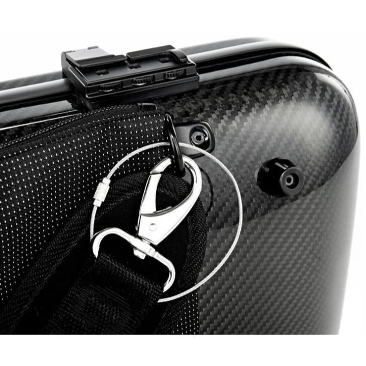 Hydrographics carbon fiber oblong violin case LCVC42H
