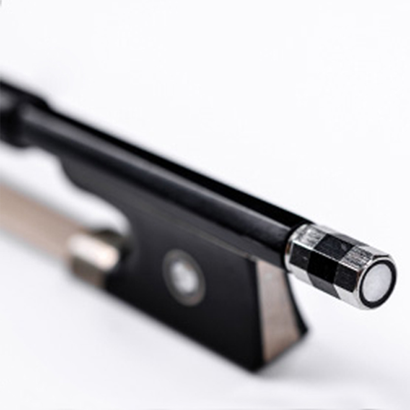 Carbon Fiber Composite Violin Bow Solid Black Economic (LBVC30L)