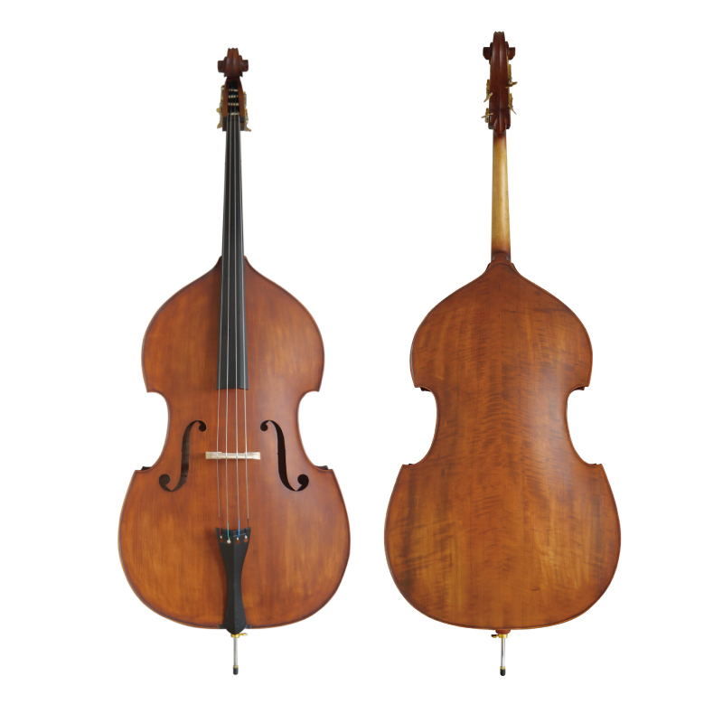 Sprue Solid Top, Maple Flamed Solid Back & Side, Solid Double Bass (LB073)