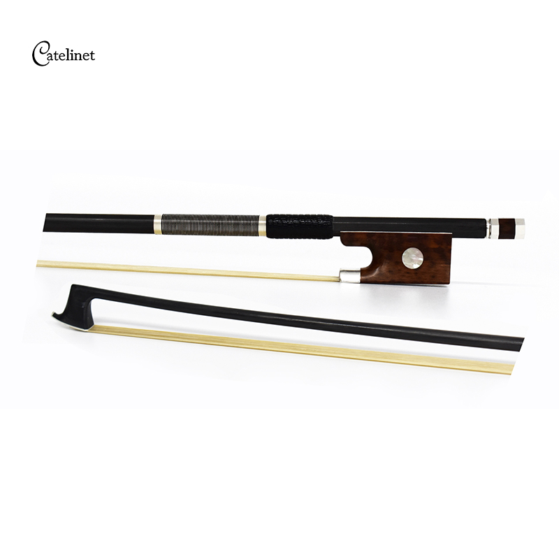 Pure Carbon Fiber Violin Bow Snake Wood (LBVC35S)