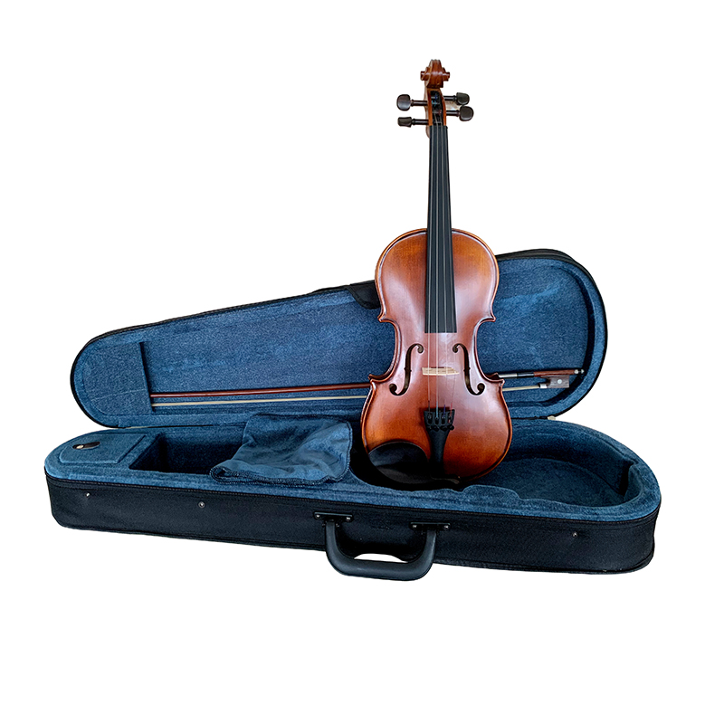 Ebony Fitting Antique Finish Solid Wood Violin (LV413AT)