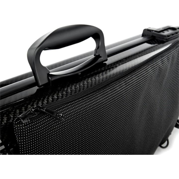 Hydrographics carbon fiber oblong violin case LCVC42H