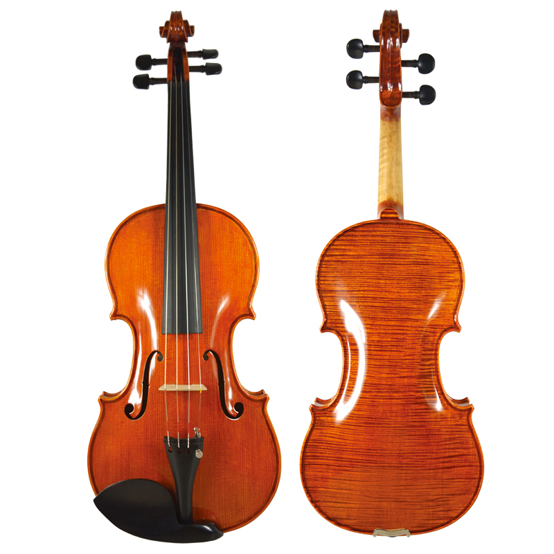 Highly One Piece Flamed Maple Back and Sides&Professional Level Hand Made Violin (LV422)