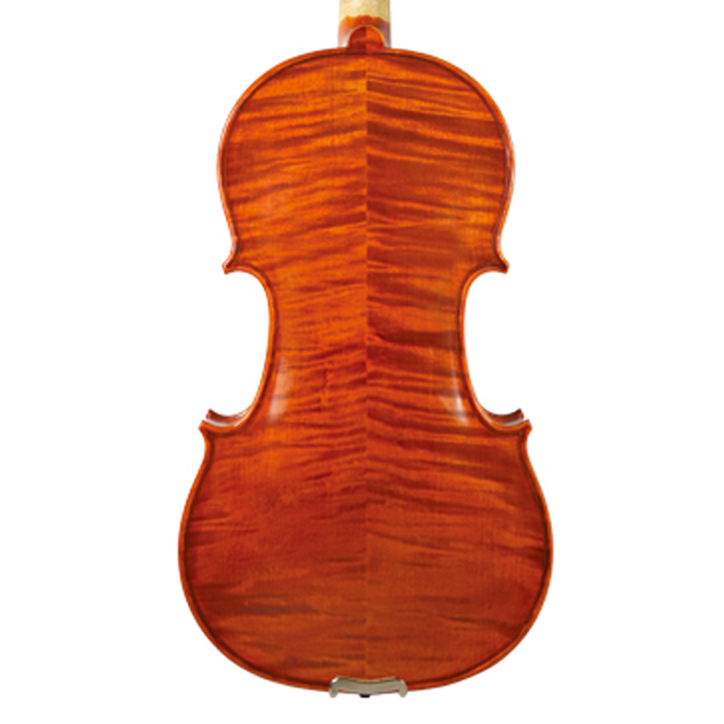 Solid Wood Carved Spruce Top, Highly Flamed Maple Back & Sides Hand-Made Highly Viola (LV017OP)