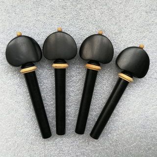 VEWP68 EBONY HILL WHITE BALL/RING PEGS