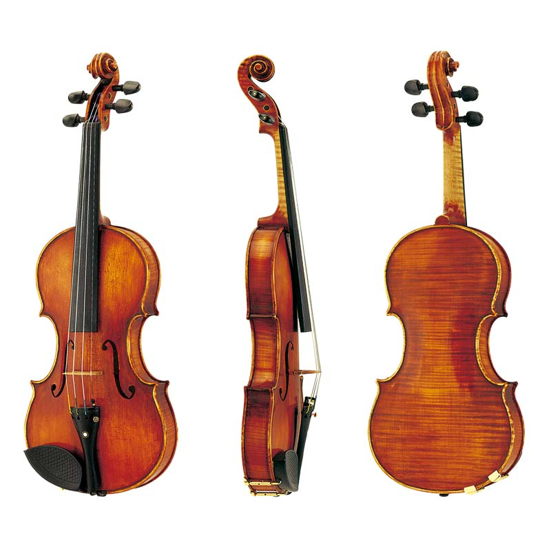 Antique Finished Highly Flamed Tone Wood Violin Hand-Craved,Hand-Brushed Varnished Perfessional (LV623)