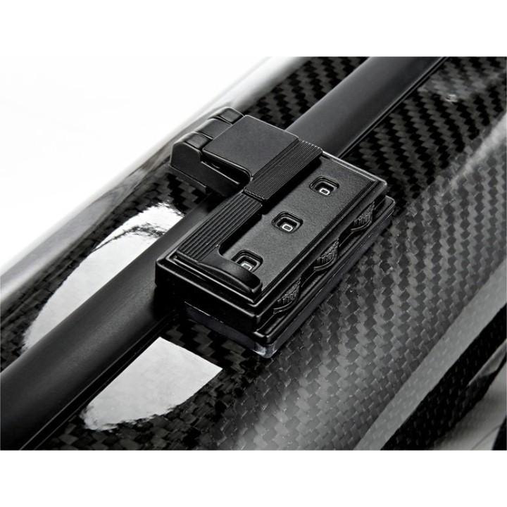 Hydrographics carbon fiber oblong violin case LCVC42H