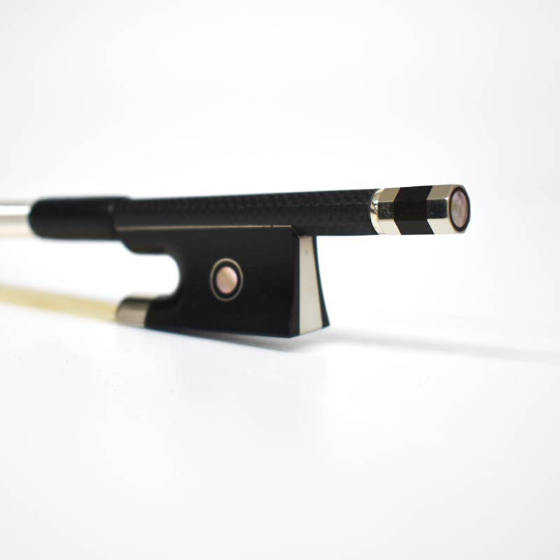 Carbon Fiber Violin Bow Of Slender Braided (LBVC34)