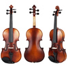 Ebony Fitting Antique Finish Solid Wood Violin (LV413AT)