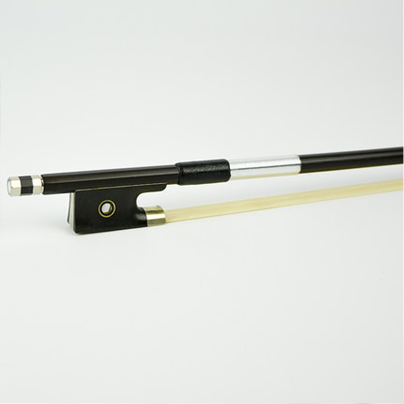 Carbon Fiber Composite Violin Bow Solid Black Economic (LBVC30L)