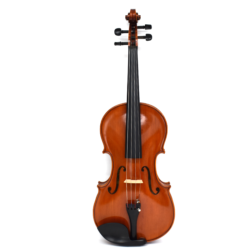 Antique Oil Varnish Handmade Craved European Flame Wood Viola LV140