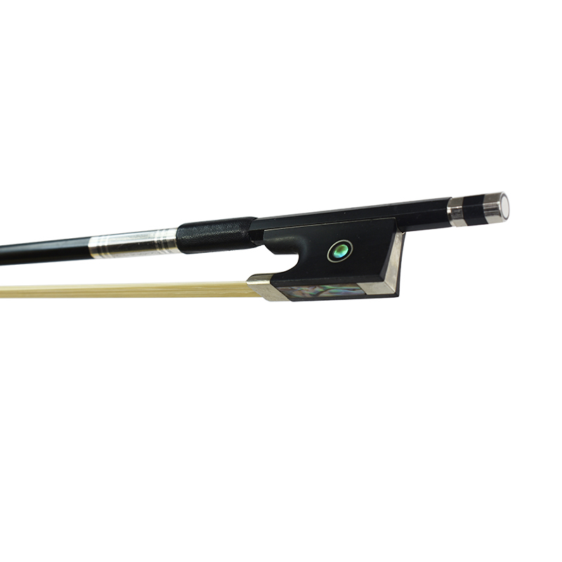 Carbon Fiber Composite Violin Bow Solid Black Up-Grade (LBVC30H)