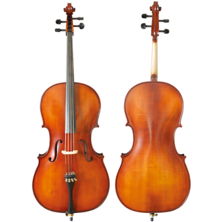 Half-ebony accessories carved spruce solid top, maple solid back and side cello (LC015)