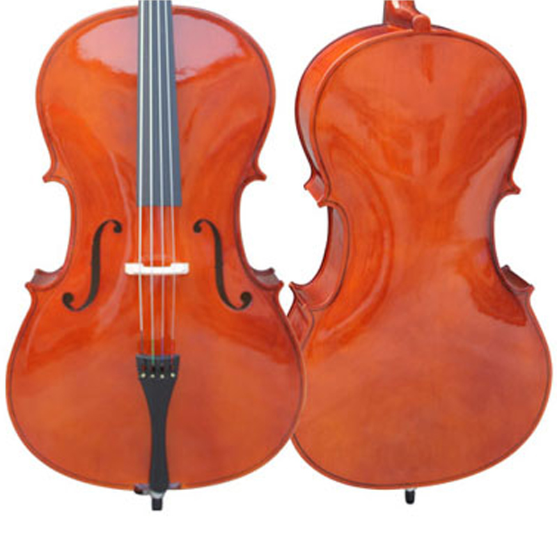 Laminated Top & Back, Ebony Fingerboard, Maple Black-Dyed Pegs Cello (LC010)