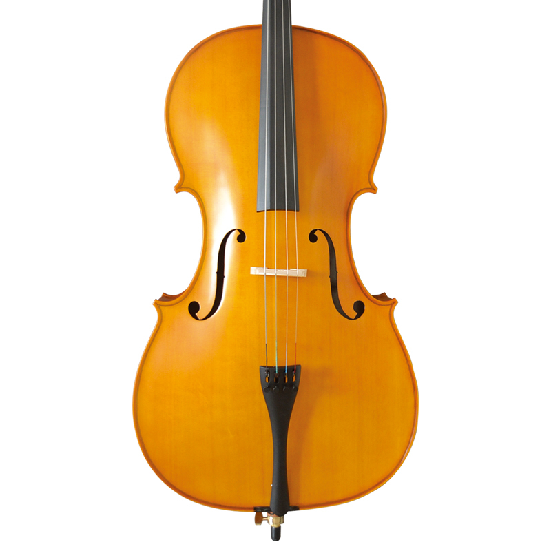 Carved Spruce Solid Top, Maple Solid Back & Side Boxwood Accesssories Cello (L014)