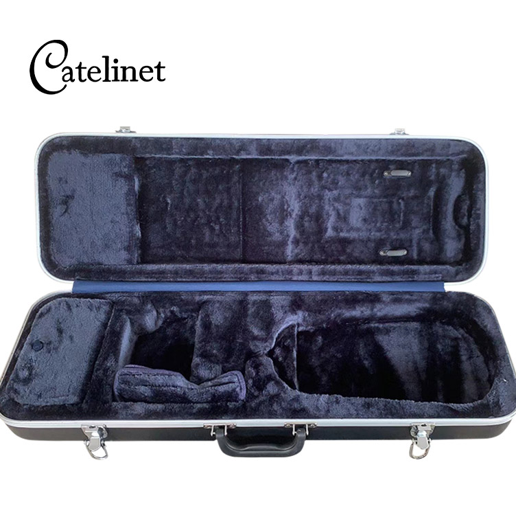 ABS Oblong Violin Case With Shoulder Strap & Aluminum Flanged Edges LCVC91B