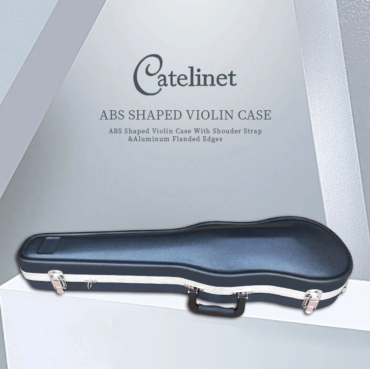 ABS Shaped Violin Case With Shouder Strap&Aluminum Flanded Edges LCVC91A
