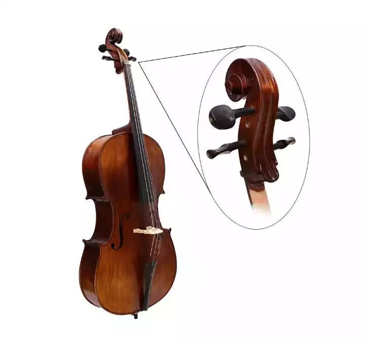 Swiss Model Ebony Cello Peg Set 